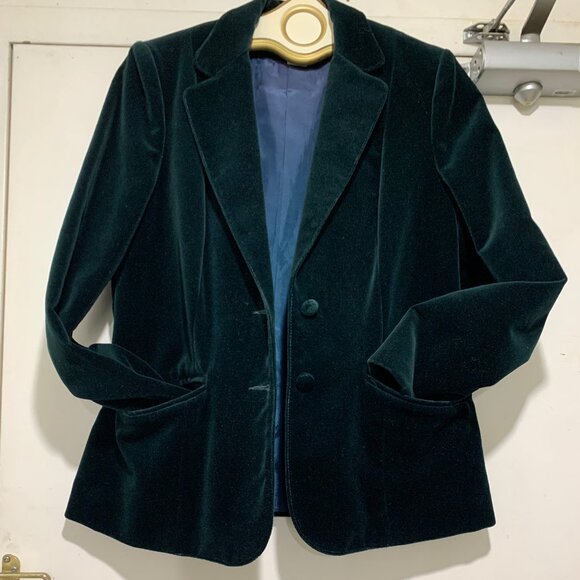 VINTAGE PANT-MAN VELVET FORMAL/CASUAL BLAZER/JACKET SIZE M - Picture 7 of 9